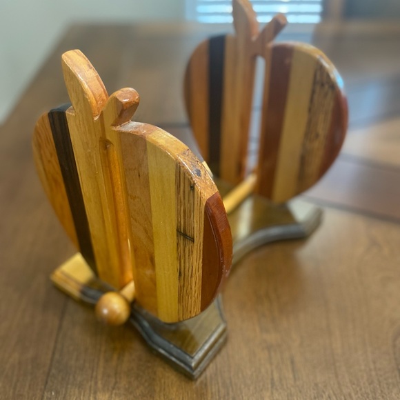 Other - Vintage Hand Made Wood Napkin Holder.